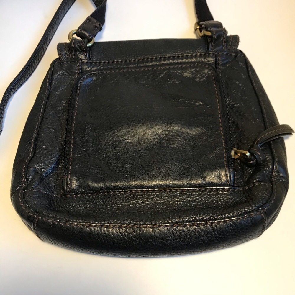 Vintage Fossil Crossbody Bag Black Leather - Picture 6 of 11